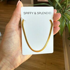 🩷 2/$25 - 16" Stainless Steel Herringbone Chain - 18k Gold Plated